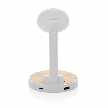 Logotrade promotional gift image of: Ontario RCS rplastic 15W magnetic charging 2 in 1 stand